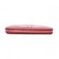 CHANEL Coco Logo Long Wallet, Leather, Red, Silver Hardware, CC Logo