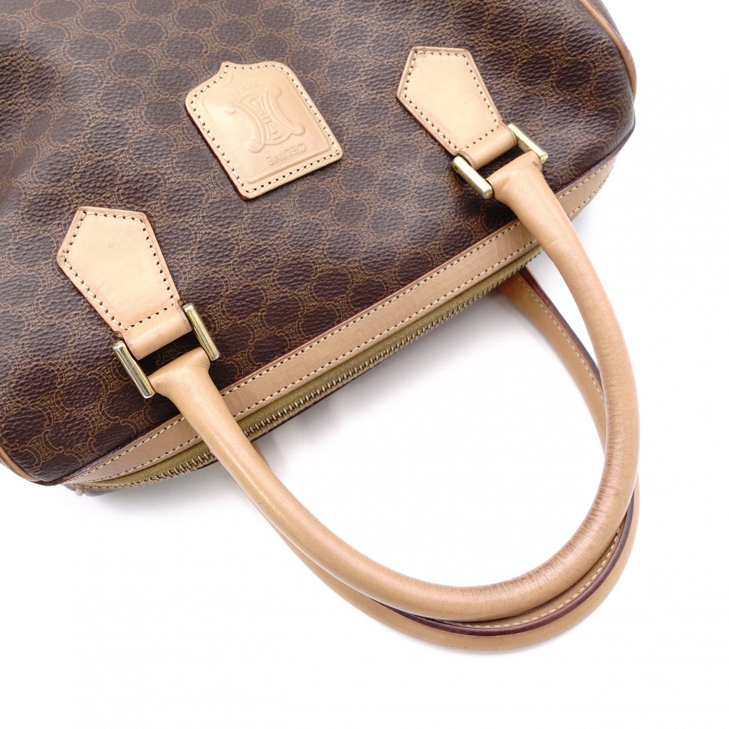 CELINE Macadam Handbag PVC Leather Vintage
