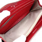 CHANEL Coco Logo Long Wallet, Leather, Red, Silver Hardware, CC Logo