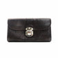 Louis Vuitton Mahina Iris Long Wallet Leather Black Wallet Silver Hardware 7-9-479