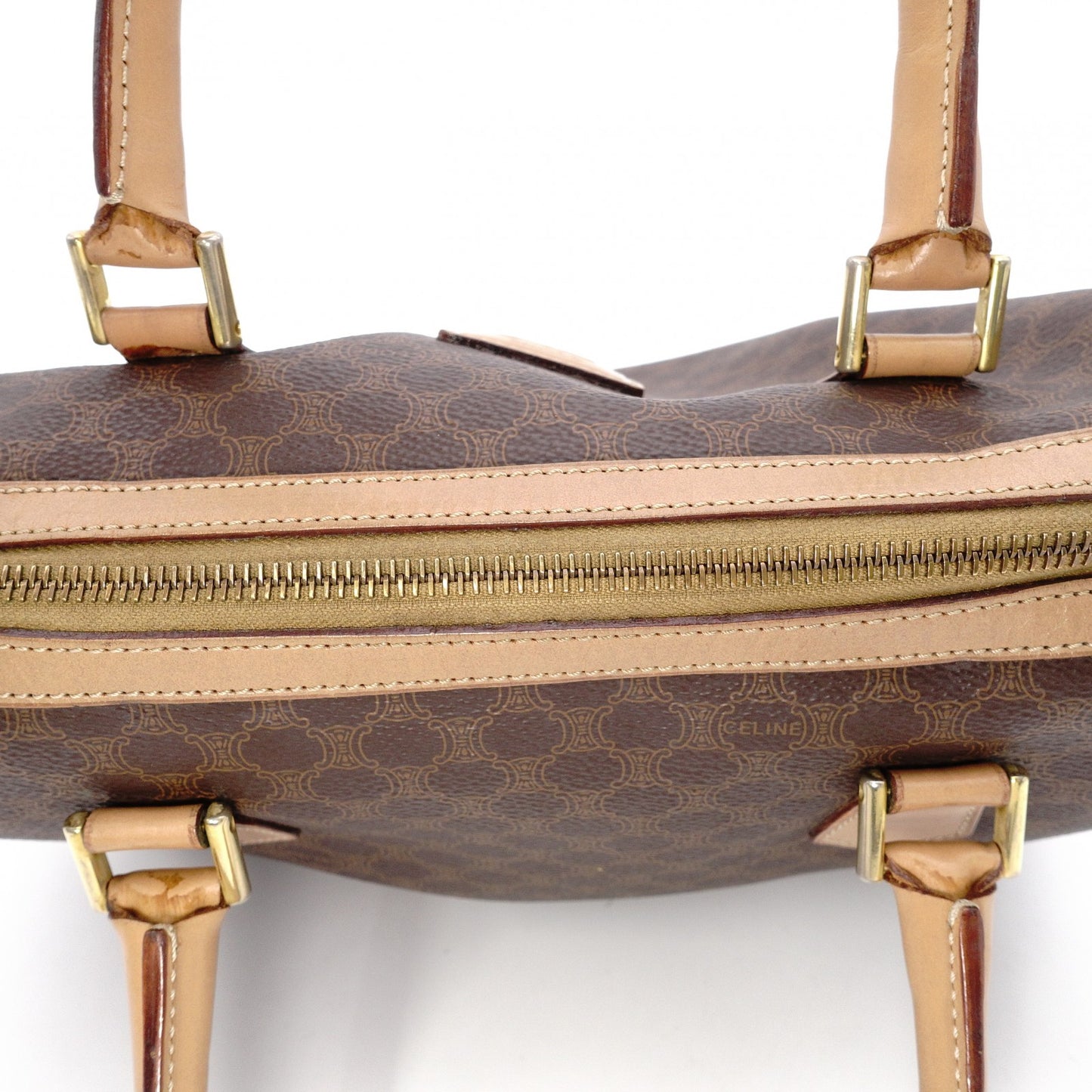 CELINE Macadam Handbag PVC Leather Vintage