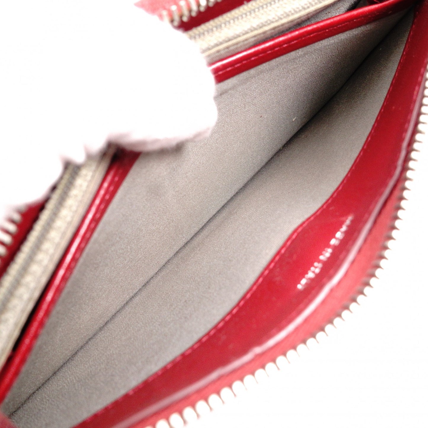 CHANEL Coco Logo Long Wallet, Leather, Red, Silver Hardware, CC Logo