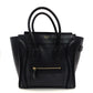 Céline Luggage Micro Shopper Handbag Navy Leather Tote 7-10-468