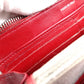 CHANEL Coco Logo Long Wallet, Leather, Red, Silver Hardware, CC Logo
