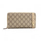 GUCCI GG Supreme Long Wallet, PVC Leather, Beige