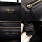 Céline Luggage Micro Shopper Handbag Navy Leather Tote 7-10-468