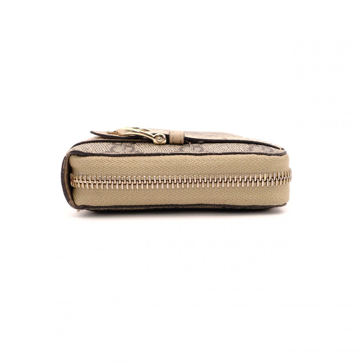 GUCCI GG Supreme Long Wallet, PVC Leather, Beige