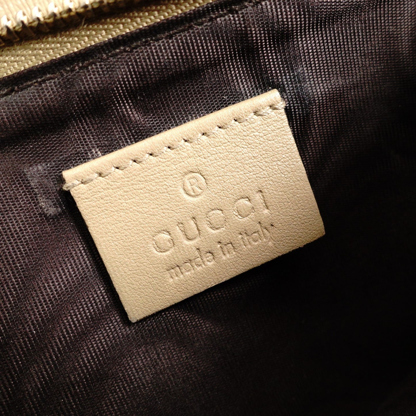 GUCCI GG Supreme Long Wallet, PVC Leather, Beige