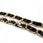 CHANEL Matelassé Shoulder Bag Leather Black Gold Hardware