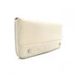 CHANEL Long Wallet Leather Off-White Wallet