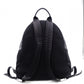 FENDI Bags Bugs Monster Backpack, Daypack, Leather/Nylon, Black, Logo