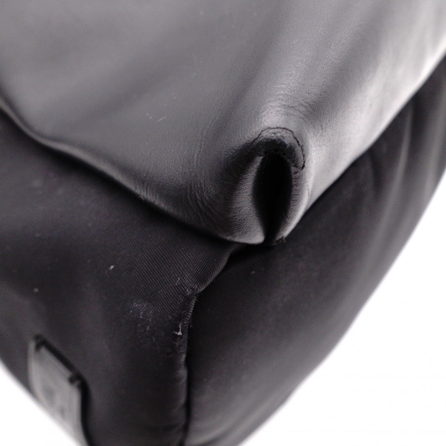 FENDI Bags Bugs Monster Backpack, Daypack, Leather/Nylon, Black, Logo