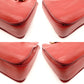 MIU MIU Madras Satchel Handbag Red Leather 2-Way Gold Hardware Shoulder 7-9-633