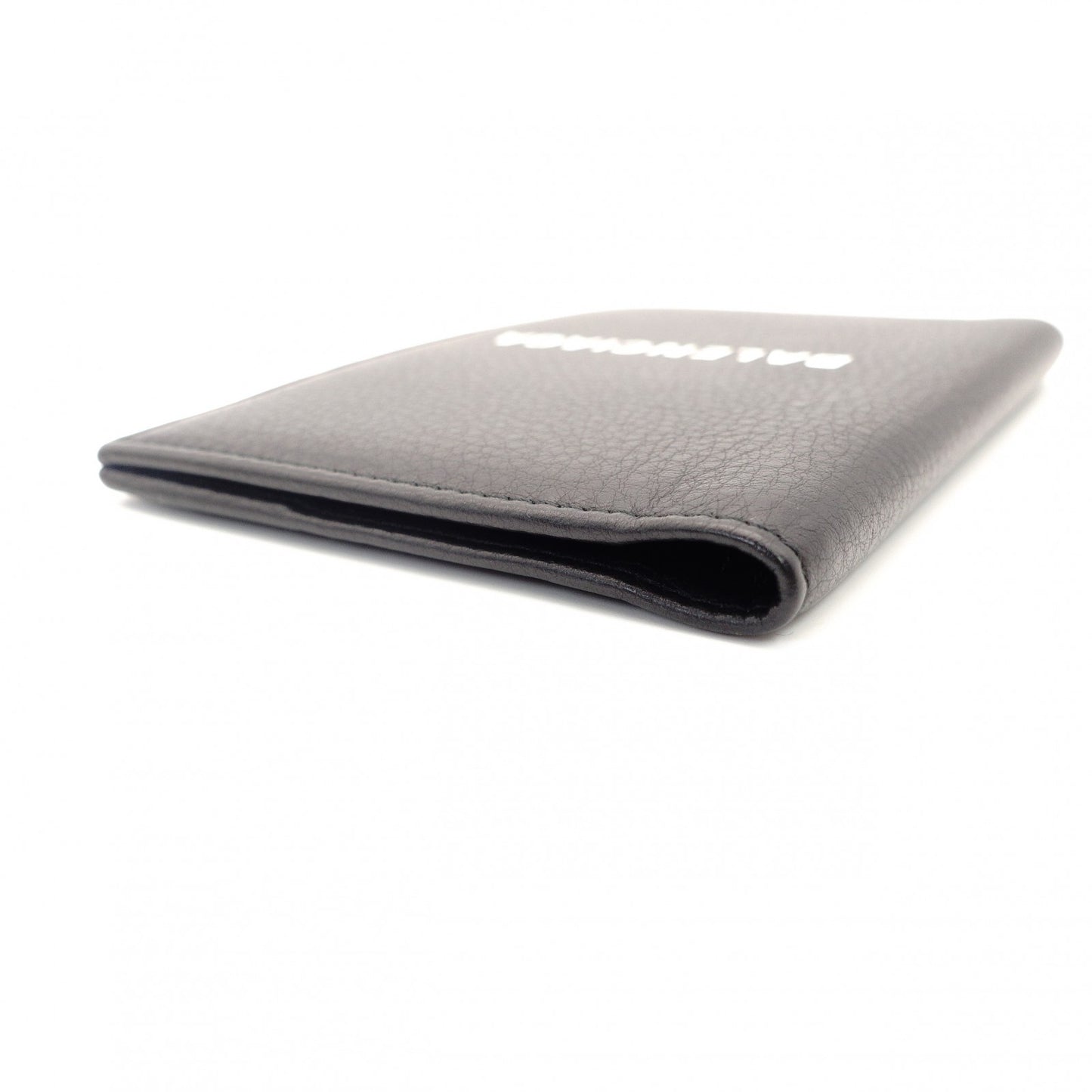 Balenciaga Passport Case Black BB Logo Black Leather Notebook Cover 7-10-883