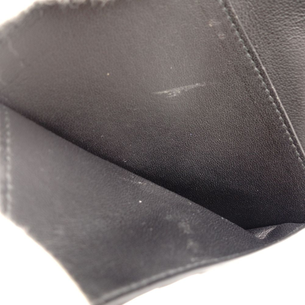 Balenciaga Passport Case Black BB Logo Black Leather Notebook Cover 7-10-883