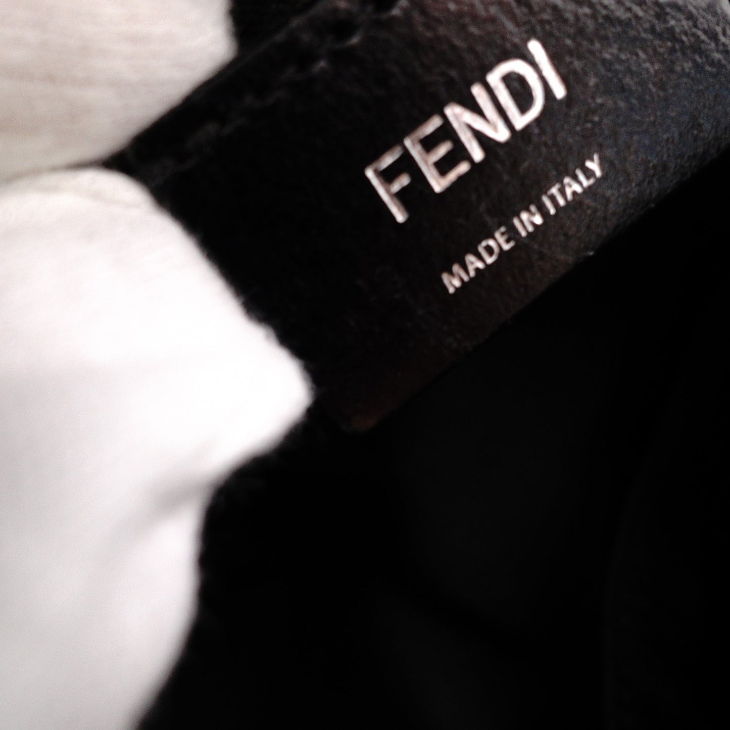 FENDI Bags Bugs Monster Backpack, Daypack, Leather/Nylon, Black, Logo