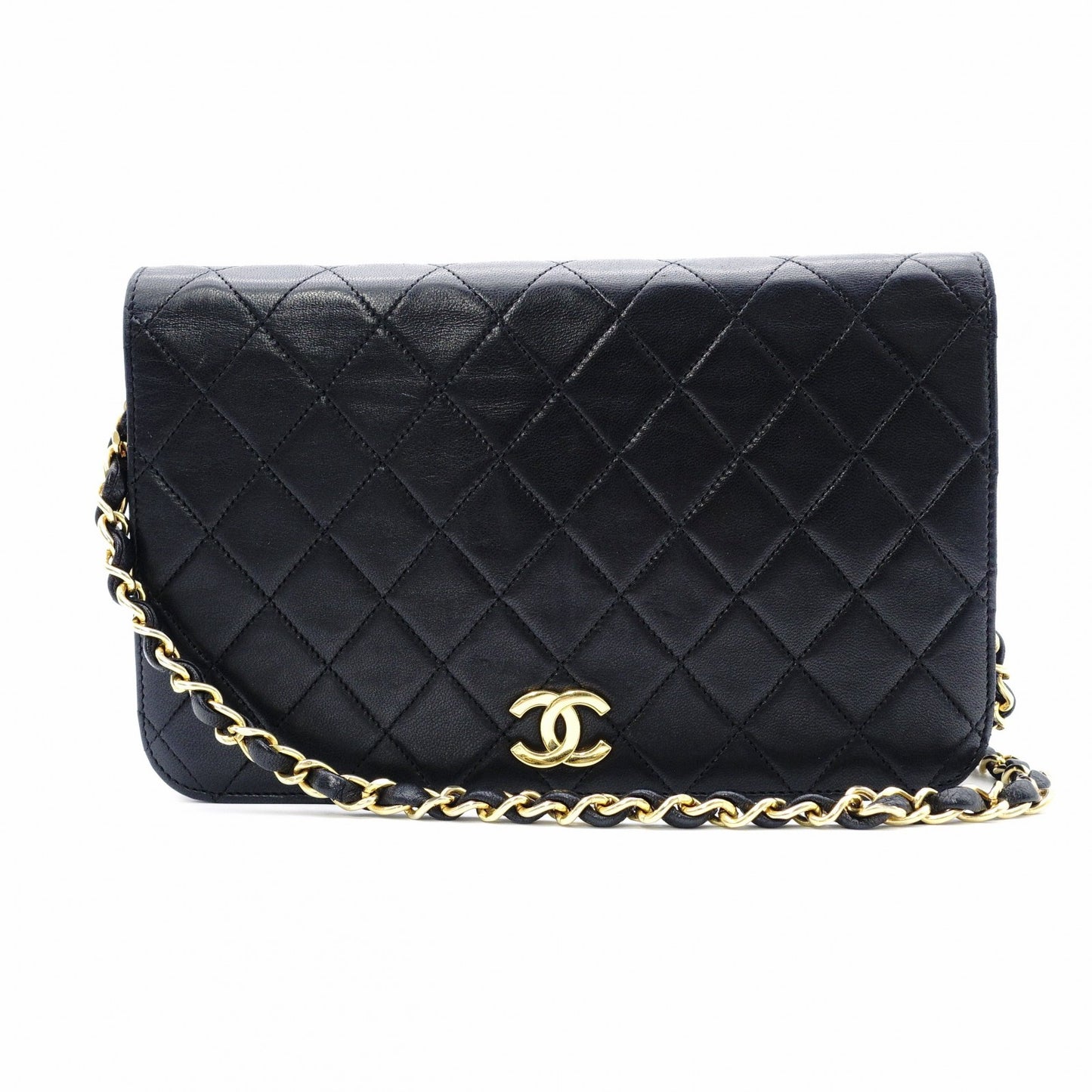 CHANEL シャネル マトラッセ ショルダーバッグ レザー ブラック【中古】 レディース