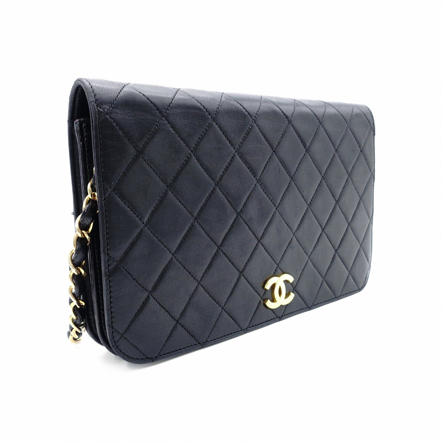 CHANEL シャネル マトラッセ ショルダーバッグ レザー ブラック【中古】 レディース