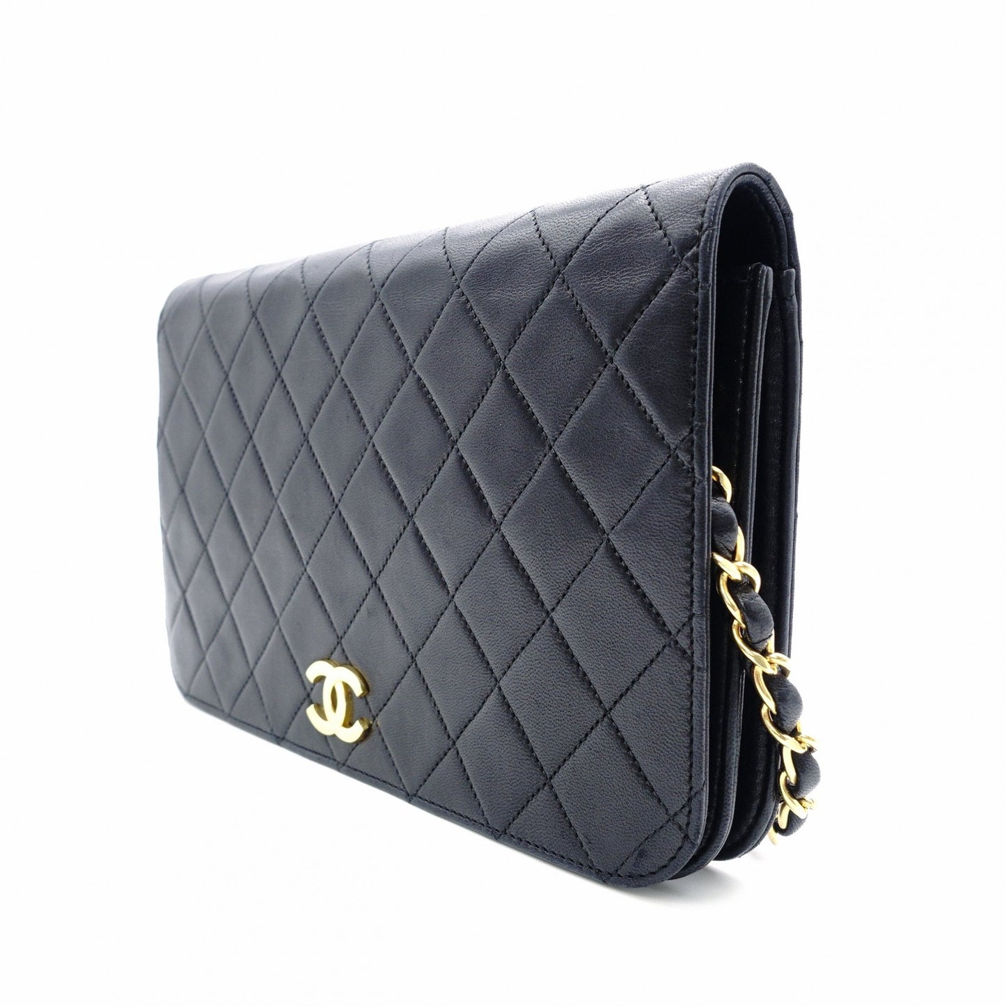 CHANEL シャネル マトラッセ ショルダーバッグ レザー ブラック【中古】 レディース