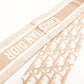 Christian Dior Mitzah Scarf 100% Silk Twilly Pink Beige × White 7-10-842
