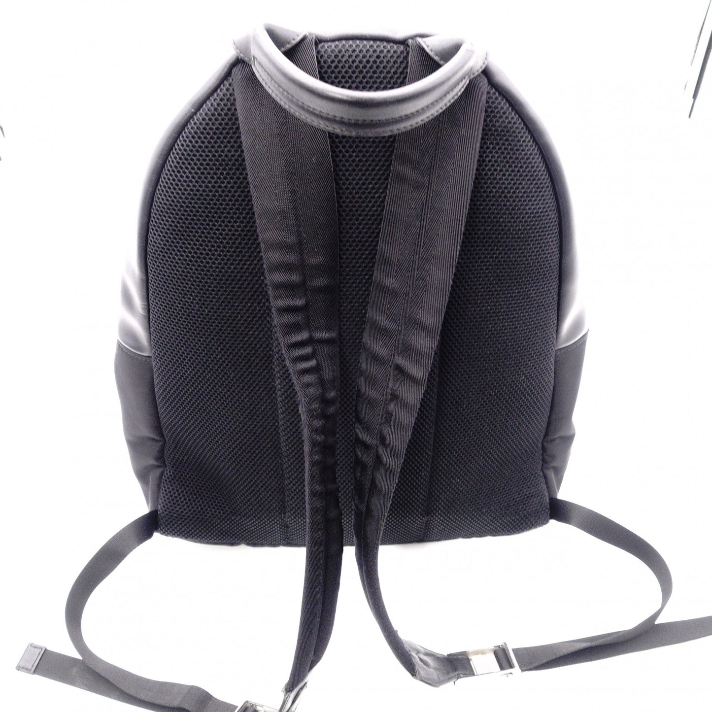 FENDI Bags Bugs Monster Backpack, Daypack, Leather/Nylon, Black, Logo