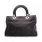 Christian Dior Cannage Lady Dior Handbag, Leather, Black, 2-Way, Gold Hardware