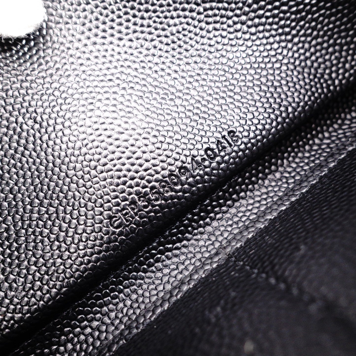 SAINT LAURENT Cassandra Long Wallet, Leather, Black, YSL Logo, Silver Hardware