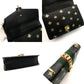 GUCCI Sylvie Star & Bee Shoulder Bag Black Leather Gold Hardware Crossbody 7-8-359