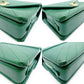 CHANEL Chevron Shoulder Bag Leather Green