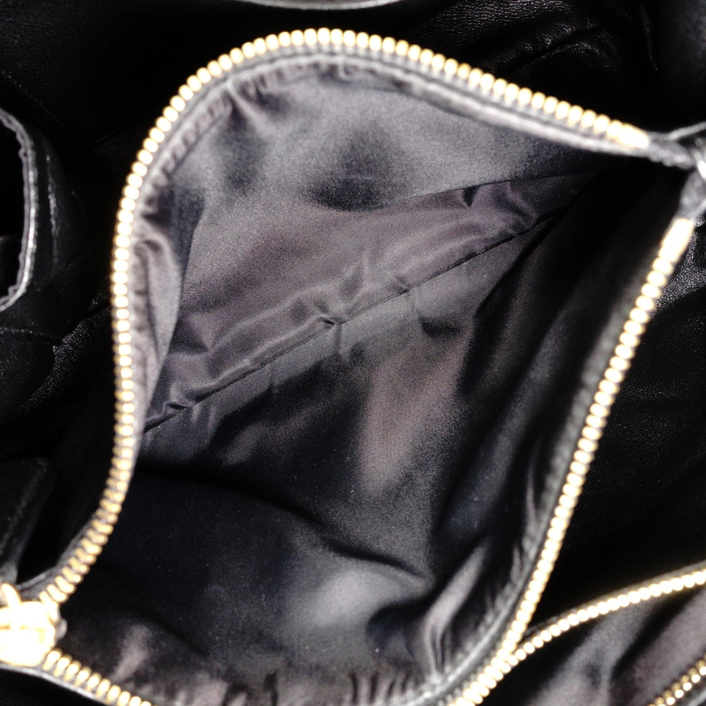 Christian Dior Cannage Lady Dior Handbag, Leather, Black, 2-Way, Gold Hardware