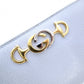 GUCCI Zumi Long Wallet, Leather, Blue, Gold Hardware