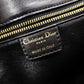 Christian Dior Cannage Lady Dior Handbag, Leather, Black, 2-Way, Gold Hardware