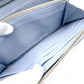 GUCCI Zumi Long Wallet, Leather, Blue, Gold Hardware