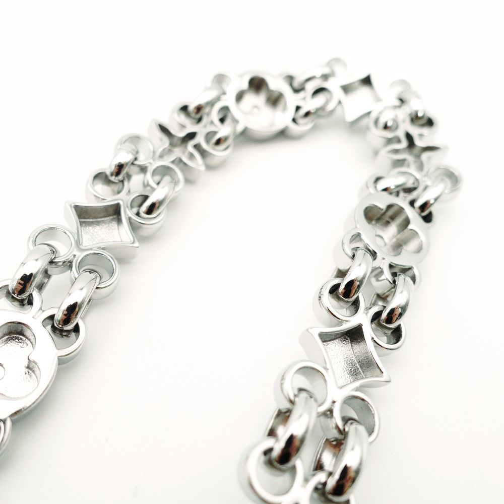 Un used LOUIS VUITTON D'Ophélie Strap Metal Silver