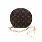 LOUIS VUITTON Monogram Canvas Coin Case Black