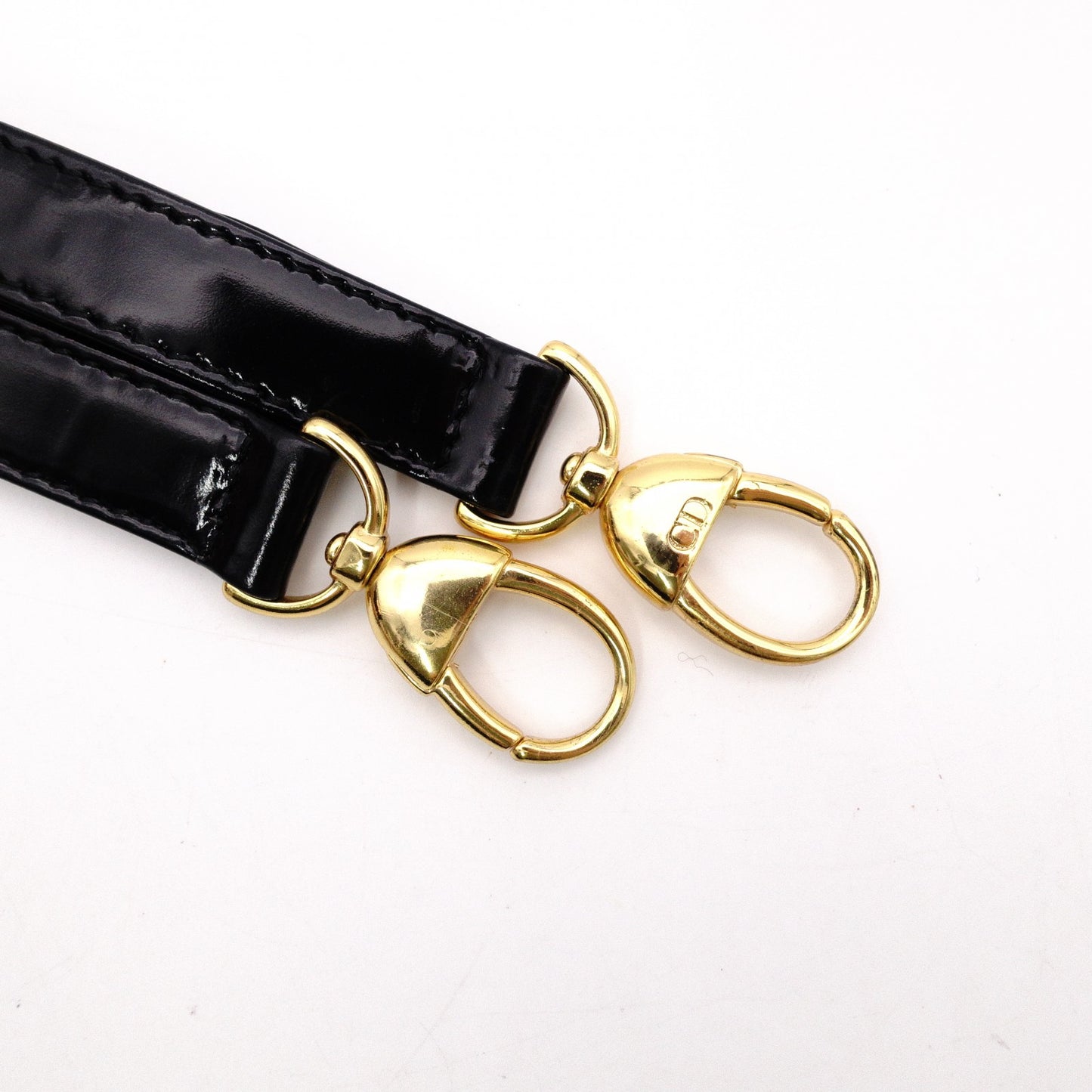 Christian Dior Lady Dior Handbag, Nylon, Black, 2-Way, Gold Hardware