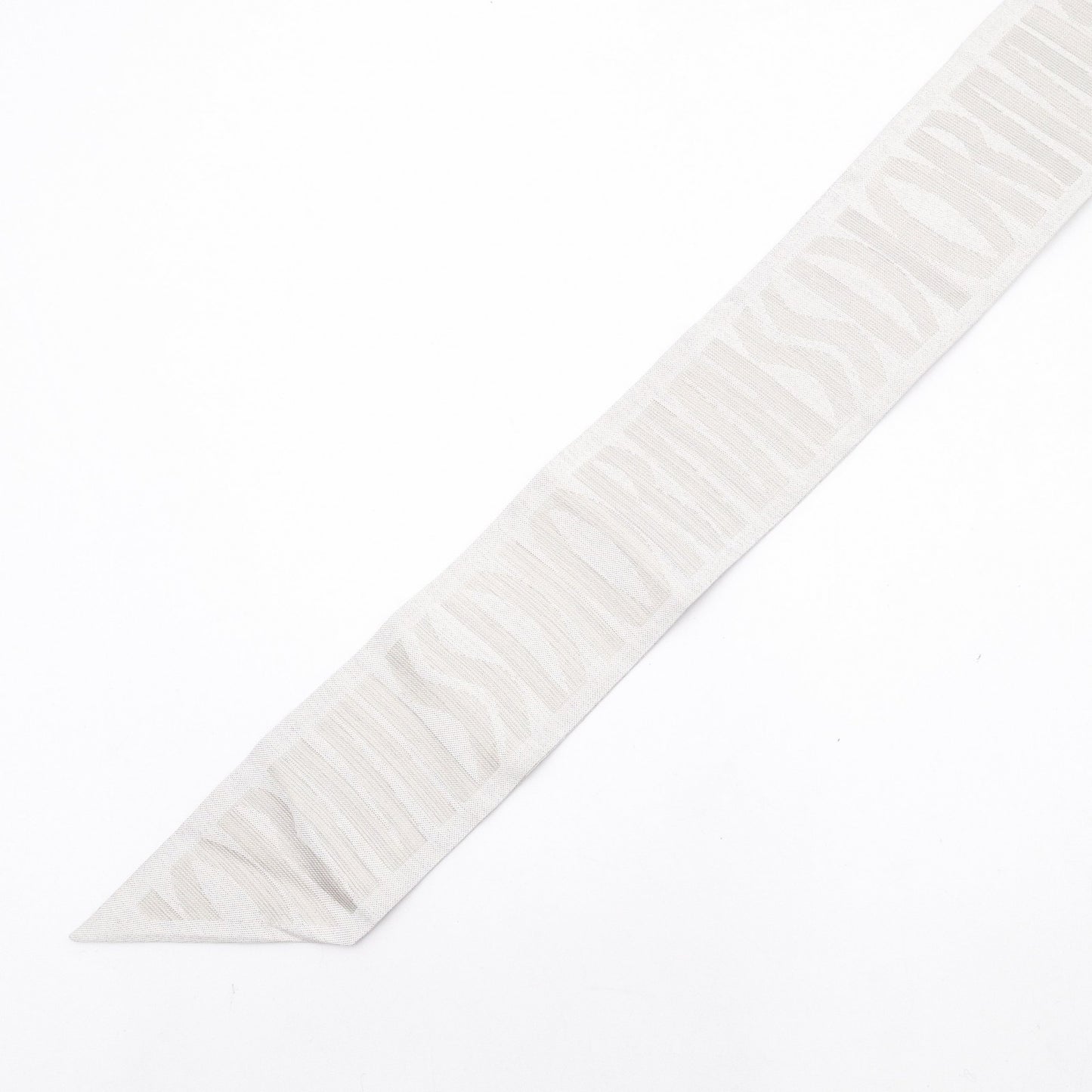 Christian Dior Silk Scarf Silver