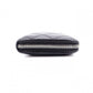 CHANEL Caviar Skin Matelassé Long Wallet, Leather, Black, CC Logo, Silver Hardware
