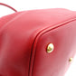 SAINT LAURENT Emmanuel 2-Way Shoulder Bag, Leather, Red, Women's