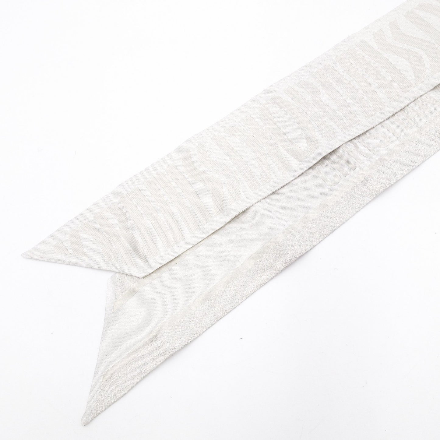 Christian Dior Silk Scarf Silver