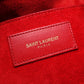 SAINT LAURENT Emmanuel 2-Way Shoulder Bag, Leather, Red, Women's