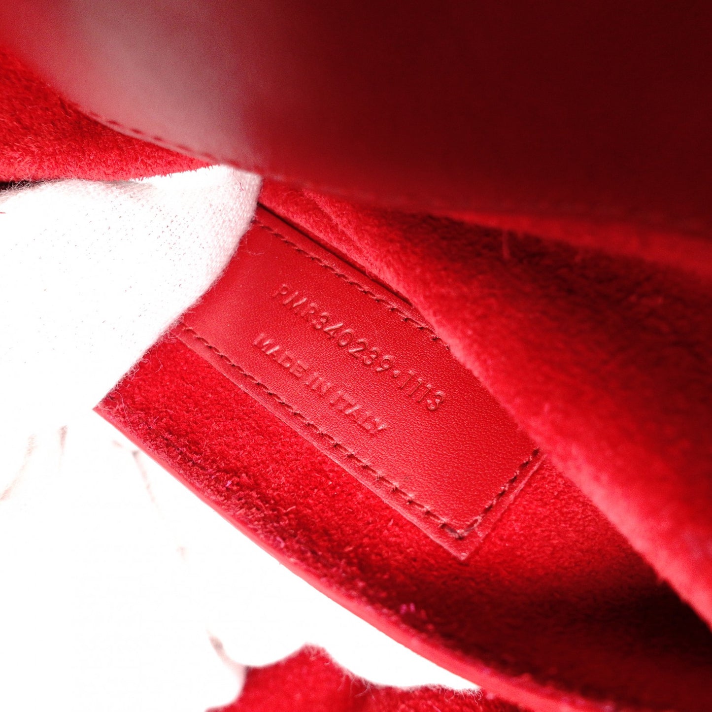 SAINT LAURENT Emmanuel 2-Way Shoulder Bag, Leather, Red, Women's