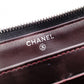 CHANEL Caviar Skin Matelassé Long Wallet, Leather, Black, CC Logo, Silver Hardware