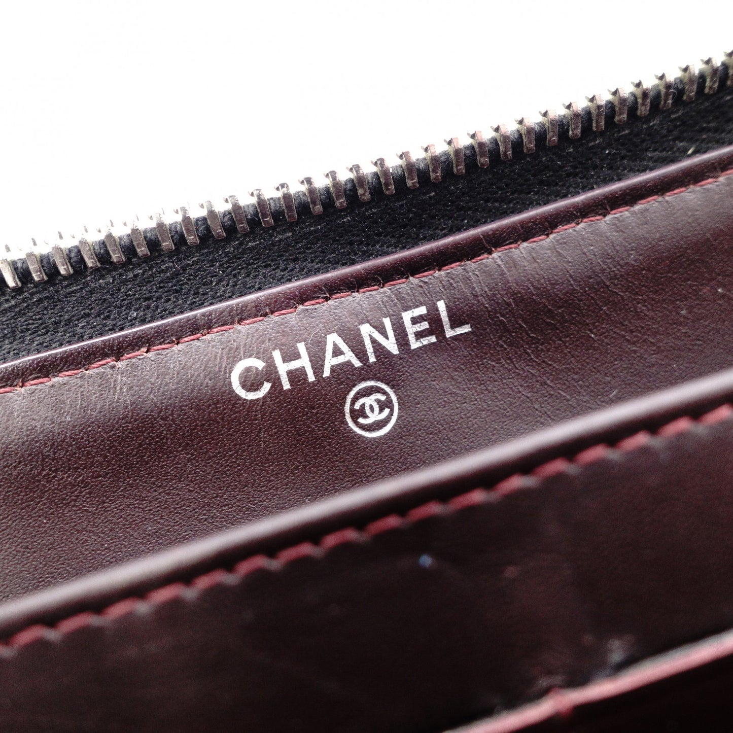 CHANEL Caviar Skin Matelassé Long Wallet, Leather, Black, CC Logo, Silver Hardware
