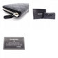 CHANEL Caviar Skin Matelassé Long Wallet, Leather, Black, CC Logo, Silver Hardware