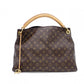 LOUIS VUITTON Artsy MM Monogram Canvas Shoulder Bag, Leather and PVC, Brown