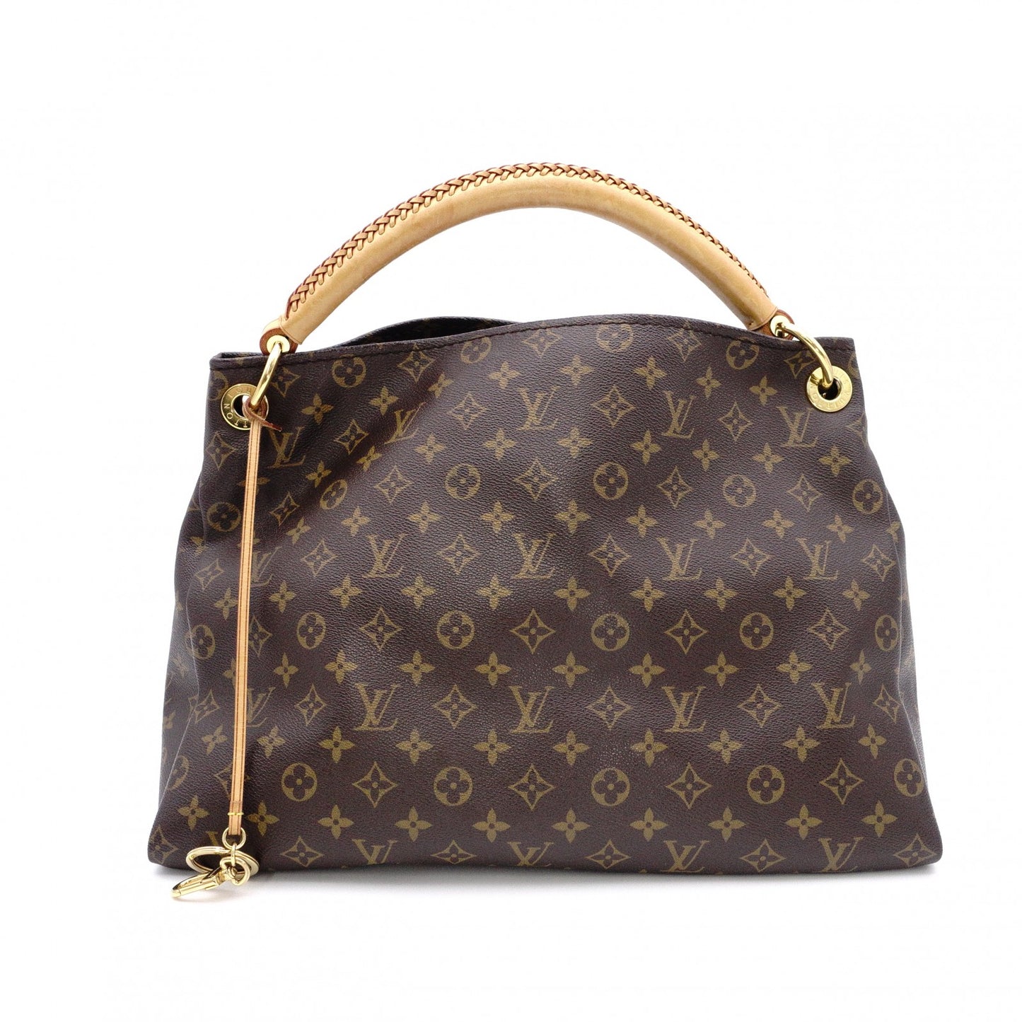 LOUIS VUITTON Artsy MM Monogram Canvas Shoulder Bag, Leather and PVC, Brown