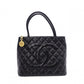 CHANEL Tote, Tote Bag, Leather, Black, Gold Hardware, Shoulder Strap, Vintage