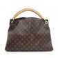 LOUIS VUITTON Artsy MM Monogram Canvas Shoulder Bag, Leather and PVC, Brown
