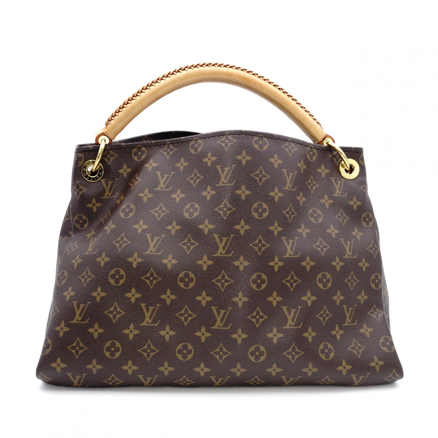LOUIS VUITTON Artsy MM Monogram Canvas Shoulder Bag, Leather and PVC, Brown